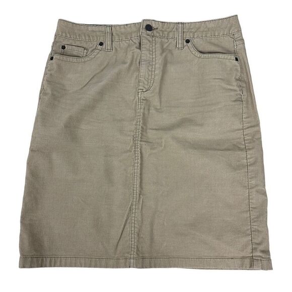 L.L. Bean Dresses & Skirts - L.L. Bean Saturday Corduroy Skirt Tan size 10 Regular